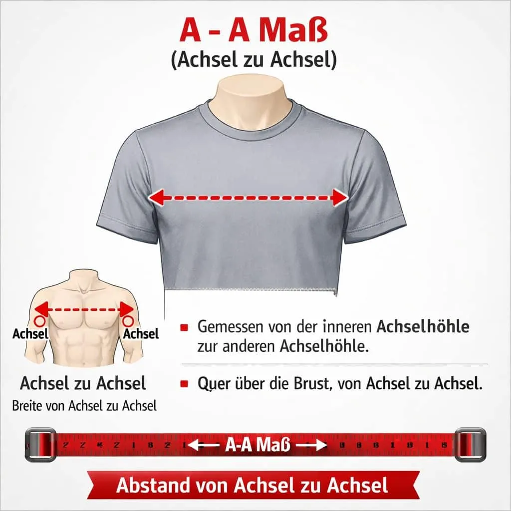 Achsel zu Achsel Maß
