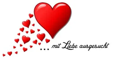 Du siehst ein großes, rotes Herz mit kleineren Herzen dahinter - dein Zeichen: 