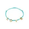 Entdecke jetzt das „Love“ Armband – dein stylisches Must-Have! Ein türkisfarbenes, geflochtenes Band trifft auf goldene Buchstaben, die L-O-V-E buchstabieren. Modern, schick und mit einem verstellbaren Schiebeknoten perfekt anpassbar. Hol dir dieses trendige Accessoire und trage Liebe immer bei dir!.
