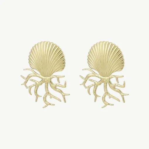 Entdecke die Magie des Meeres: Die „Meer Liebe“ Gold-Ohrringe sind dein Must-Have für einen stilvollen Auftritt! Stell dir vor, wie sich die zarten Muschelformen und das korallenähnliche Design perfekt zu einem einzigartigen Blickfang vereinen. Hol dir ein Stück Ozean für deinen Look – zeitlos schön, absolut modern und einfach unwiderstehlich.