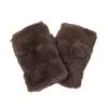 Entdecke die stylishen Beverly Handstulpen: braune, fingerlose Handschuhe aus edlem Kunstfell - perfekt für deinen Look!.