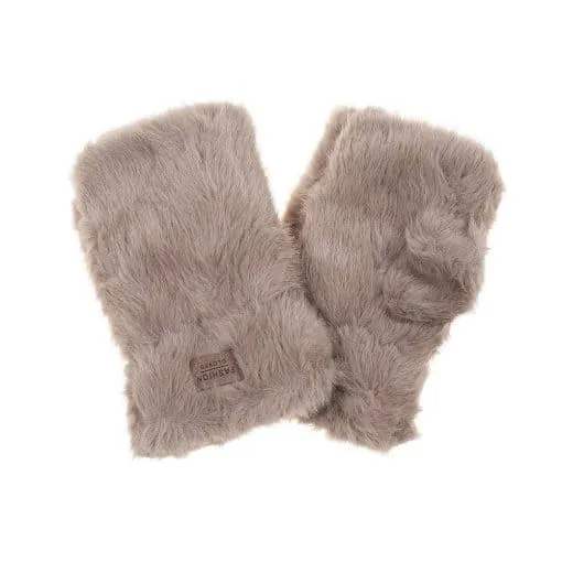 Erlebe modernen Style mit diesen flauschigen, hellbraunen Beverly Handstulpen - dein Must-have mit stylischem 