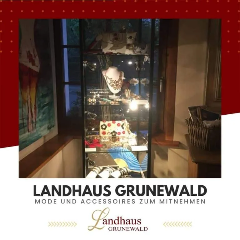 Schmuckdisplay im Landhaus Grunewald