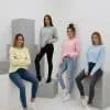 Erlebe deinen Style mit pastelligen Jeans und soften Sweatshirts wie dem 