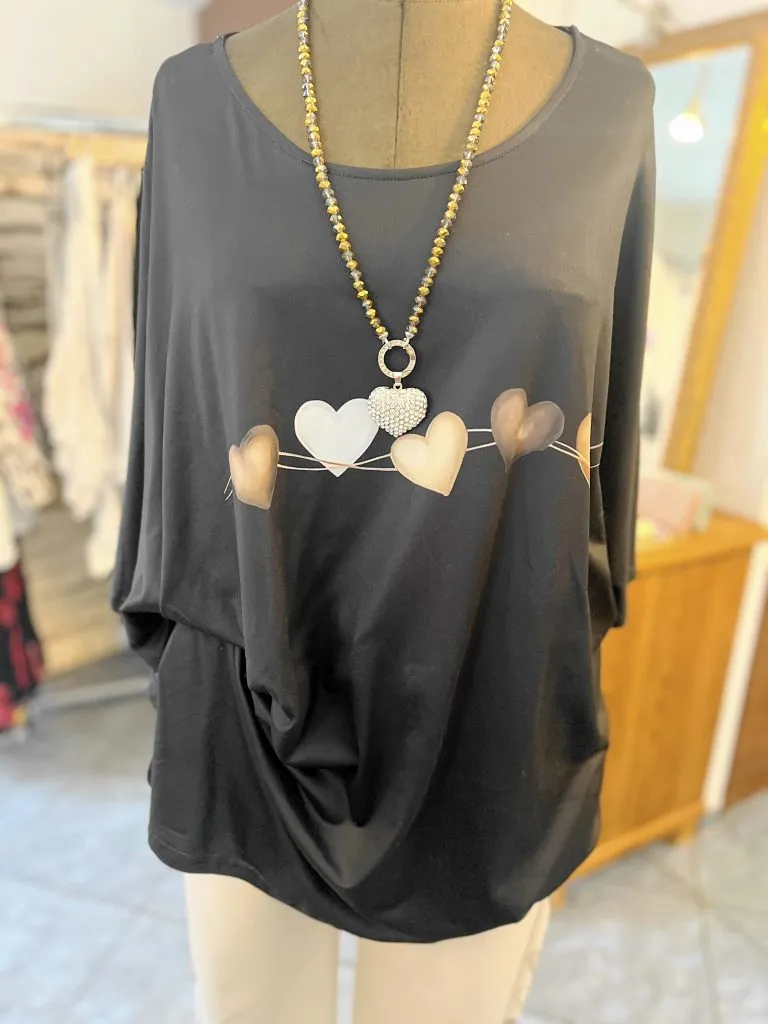 „herzmoment“tunika