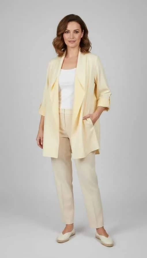 Strahle stilvoll: Trage den cremefarbenen 