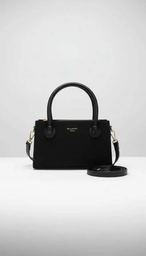 Mit der PARISIAN Handtasche in Schwarz setzt du auf Stil: Trage sie an den kurzen Henkeln oder mit dem abnehmbaren Schulterriemen.