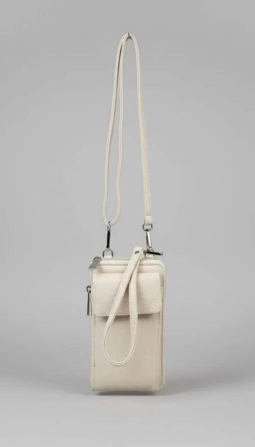 Setze ein Statement mit deiner neuen, cremefarbenen Crossbody-Bag - modern, stylisch und perfekt für deinen Alltag!.