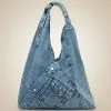 denim drift hobo bag